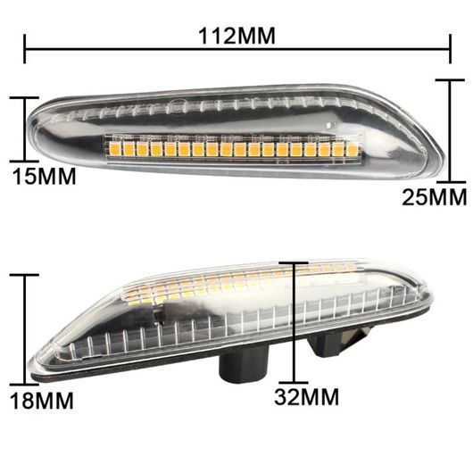 LED フロント フェンダー サイド マーカー ライト ターンシグナルランプ 適用: 1シリーズ 3シリーズ 5シリーズ E36 E53 E91 E61 E83 E93 SR-DD-0904_5