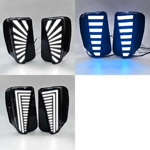 適用: トヨタ プリウス 2012-2015 LED DRL デイタイム ランニング ライト フロント フォグライト ランプ A〜C SR-DD-0941