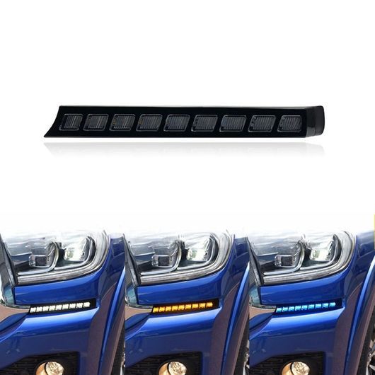 DRL 適用: 長城汽車 ポーア 2023-2024 LED フォグランプ カバー デイタイム ランニング ライト イエロー ウインカー SR-DD-1013_2