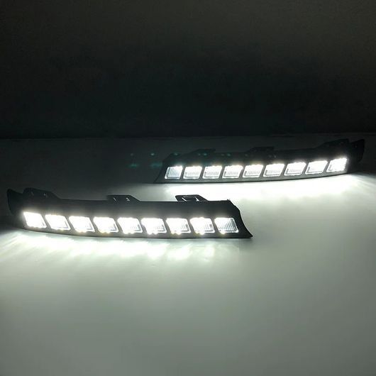DRL 適用: 長城汽車 ポーア 2023-2024 LED フォグランプ カバー デイタイム ランニング ライト イエロー ウインカー SR-DD-1013_3