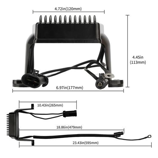 適用: ツーリング 2004-2005 オートバイ 電圧 レギュレーター 整流器 パーツナンバー 74505-04 49-8267 ブラック SR-DD-1154_5
