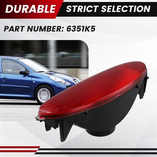 リア フォグライト ランプ バルブなし 適用: 206 CC SW ハッチバック バック センター 6351K5 SR-DD-1770_1