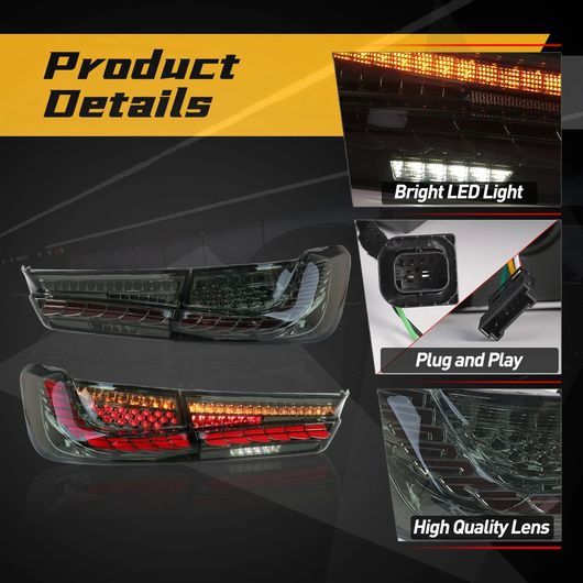 LED テールライト 適用: BMW 3シリーズ G20 M3 G80 330 340i 320i 325i 2019 2020 2021 2022 リア ブレーキ スモーク テールライト SR-DD-3658_3