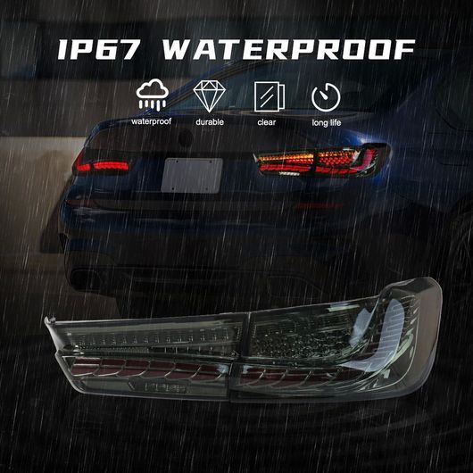 LED テールライト 適用: BMW 3シリーズ G20 M3 G80 330 340i 320i 325i 2019 2020 2021 2022 リア ブレーキ スモーク テールライト SR-DD-3658_6