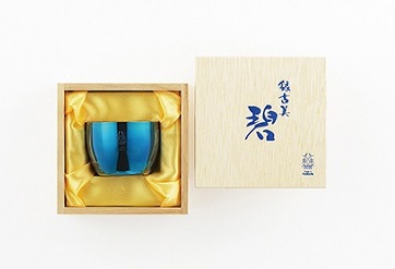 ぐい呑み ”碧”銀古美(ぎんふるみ) AO-01(0233036)