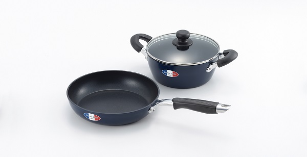 両手鍋＆フライパンセット ジャンヌ・エコール 20cm＆24cm JE-116R(0001033)