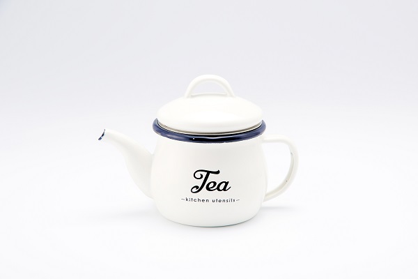 ホーローティーポット「Tea」 Lilly White LW-207(0773199)