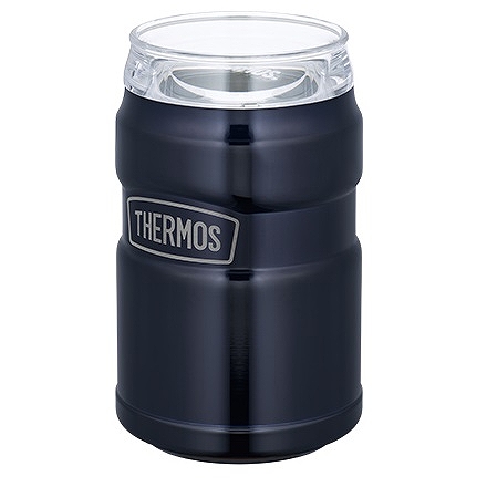 サーモス/THERMOS 真空断熱缶ホルダー ミッドナイトブルー 350ml缶用 2way・保冷保温 ROD-0021(MDB)｜apagency