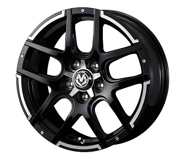 WEDS ADVENTURE ホイール MUD VANCE 04 BLACK POLISH 17インチ×7.0J ＋38 5H114.3 入数：1台分(4本) 38929