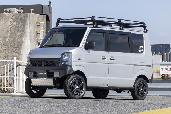 WEDS ADVENTURE ホイール MUD VANCE 07 FULL MAT BLACK 14インチ×4.5J ＋45 4H100 入数：1台分(4本) 40529の画像