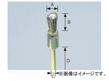 柳瀬/YANASE 精密ブラシ ステンレス エンド型 10×12×3×36 B10EB 入数：10個 :457837270:オートパーツエージェンシー