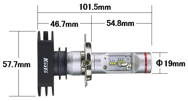 小糸製作所/KOITO ヘッドランプ専用LEDホワイトビームNeo ホワイト H4タイプ(キット品) P314KWT 入数：1セット(2個)｜apagency02｜02