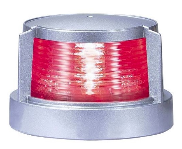 小糸製作所/KOITO LED小型船舶用船灯 第二種舷灯(スターボードライト) 発光色：紅/ボディ色：シルバー MLL-4AB2S 入数：1個｜apagency02