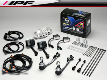 IPF SUPER HID X CONVERSION KIT/スーパー HID X コンバージョンキット XD45 4300k H4M Low/High 12v 35W 車検対応 :400391130:オートパーツエージェンシー2号店