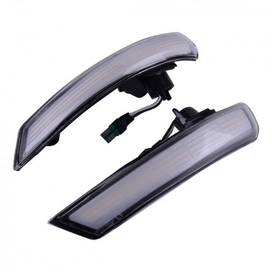 2�s�[�X �T�C�h �E�C���O ���A �r���[ �~���[ LED �_�C�i�~�b�N �^�[���V�O�i�����C�g �K�p: �t�H�[�h �t�H�[�J�X MK3 MK3.5 2011-2018 �z���C�g AL-FF-7463 AL