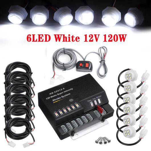 HIDE AWAY エマージェンシー ハザード ワーニング フラッシュ ストロボ 6 LED ホワイト ライト・6 LED アンバー ライト AL HH 1847 AL : 502746200 : オートパーツエージェンシー2号店