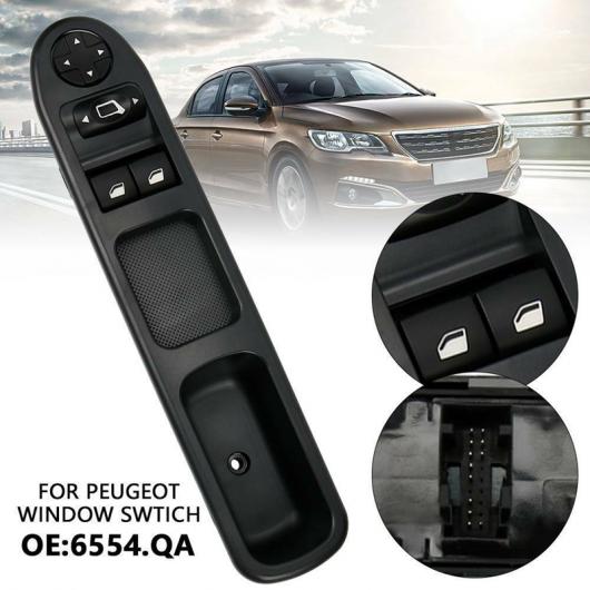 �E�C���h�E �X�C�b�` �R���g���[�� �{�^�� �E�C���h�E ���t�^�[ �K�p: �v�W���[/PEUGEOT 207 207SW 207CC 6554.QA 9654859677 �u���b�N AL-KK-1346 AL