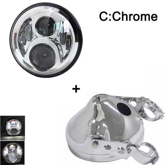 7 ヘッドライト オートバイ 7インチ LED ヘッドライト バケツ トリム リング 60W クローム 1セット・80W クローム 1セット AL-KK-2644 2輪 AL