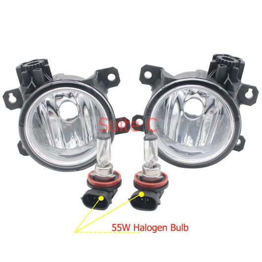 2�s�[�X 9LED �t�H�O���C�g �����v �K�p: �t�B�A�b�g/FIAT X82 296 2020 2016 2017 2018 2019 H11 12V �n���Q�� �t�H�O���C�g DRL �^�C�vC AL-KK-6621 AL