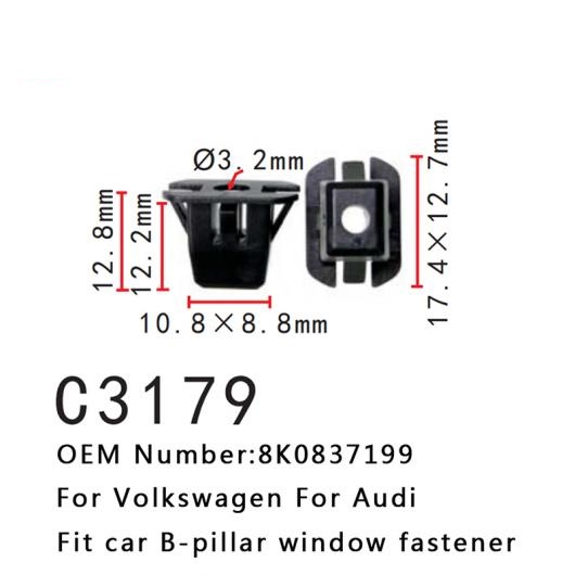 �t�@�X�i�[ �N���b�v 8K0837199 F �A���O�� �i�b�g �t�F�A�����O �}�E���g �N���b�v B-�s���[ �E�C���h�E �K�p: VW 20��-C3179 AL-MM-1090 AL