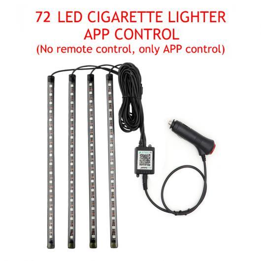 LED フット ライト ランプ USB ワイヤレス リモート ミュージック コントロール マルチ 72 シガーソケット APP・72 USB APP AL-MM-2295 AL_1