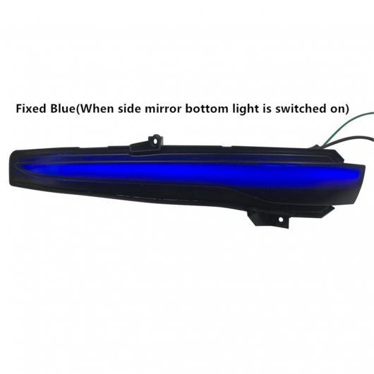 LED ダイナミック サイド ターンシグナルライト ウインカー サイド ウイング 2ピース ブラック・2ピース イエロー ブルー AL-NN-8546 AL_2
