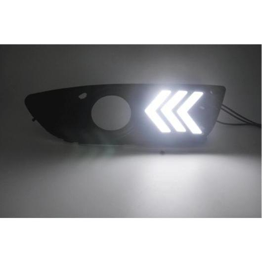 バンパー 前照灯 当て嵌める: ランサー デイタイム ともし火 2009-2012 DRL LED 天々照明ランプ 白いこと 三菱 ランサー 2009-2012 AL-OO-0010 AL ライト、レンズ-自動車-その他ライト