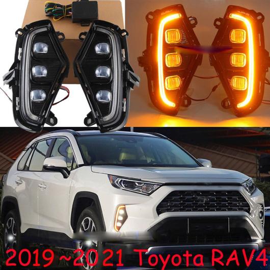 2019-2020 天々照明ランプ 当て嵌める: トヨタ RAV 4 RAV4 デイタイム ともし火 天々 白いこと 黄色折りかえし トヨタ RAV4 2019-2021 AL-OO-0219 AL 自動車-車、バイク、自転車-ライト、レンズ