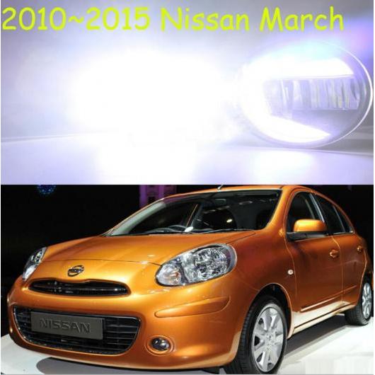バンパー ランプ 2010-2105 マーチ〜2008-2103 キャシュカイ 日産 LED フォグランプ ワイヤー スイッチオンオフ AL-OO-0623 ALの画像