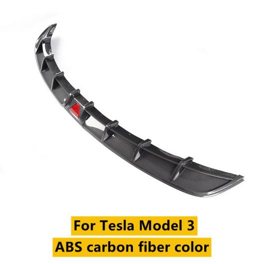 特売ンストア 適用: テスラ/TESLA モデル 3 リア リップ スポイラー ABS カーボンファイバー ABS カーボンファイバー〜マットブラック AL-OO-1408 AL
