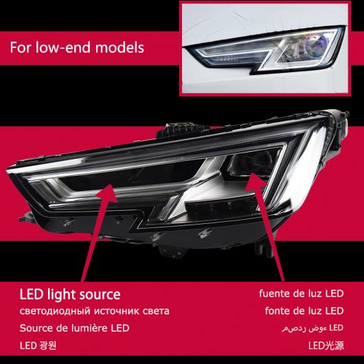 ヘッド ランプ 適用: アウディ/AUDI A4 B9 LED ヘッドライト 2017-2021 ヘッドライト A4L RS4 S4 DRL ウインカー ハイ ビーム A4 B9 AL-OO-7785 AL
