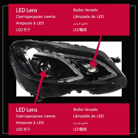ヘッド ランプ 適用: メルセデス・ベンツ W212 W211 LED ヘッドライト 2010-2016 ヘッドライト E200 2014-2016・2010-2013 AL-OO-7884 AL｜apagency02｜03