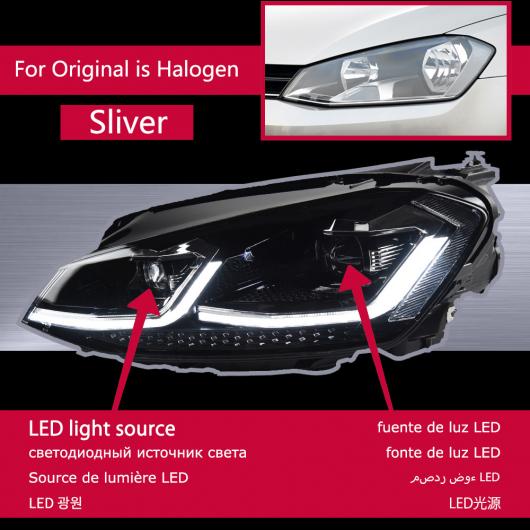 ヘッド ランプ 適用: VW ゴルフ 7 MK7 LED 2013-2017 ヘッド