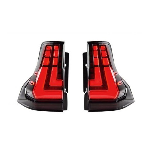 テール ランプ 適用: トヨタ プラド LED テールライト 2018-2021 プラド リア フォグ ブレーキ ウインカー 2018-2020 ブラック AL-OO-8241 AL