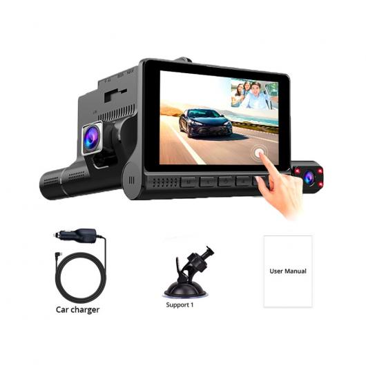 3 �J���� �����Y �_�b�V�� �J�� 4�C���` �^�b�` �X�N���[�� FHD 1080P �r�f�I ���R�[�_�[ DVR �i�C�g �r�W���� G-�Z���T�[ �T�|�[�g A AL-RR-3263 AL