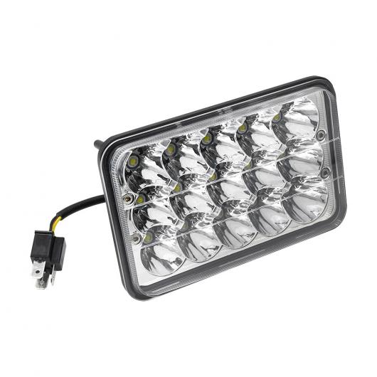 4X6�C���` 75W LED �w�b�h���C�g HI-LO �V�[���h �r�[�� �K�p: �s�[�^�[�r���g �P�����[�X T800 W900 �u���b�N AL-RR-3692 AL