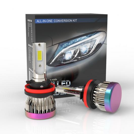 38000LM LED �w�b�h���C�g �R���o�[�W���� �o���u �r�[�� 6000K �L�b�g H8/H9 IP68 �h�� ���C�g LED ���[�N ���C�g �o�[ 2�s�[�X A AL-RR-6753 AL