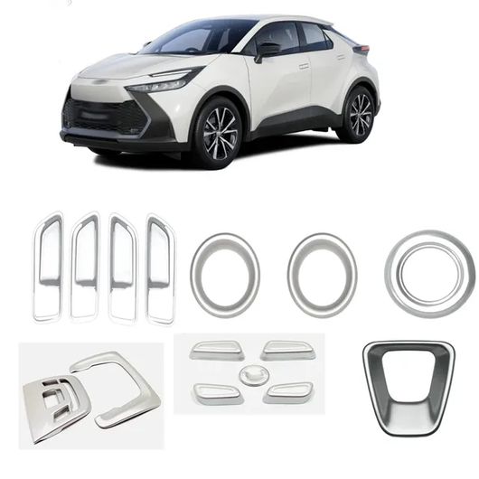 �K�p: �g���^ CHR C-HR 2024 2025 �}�b�g �C���e���A �A�N�Z�T���[ �E�C���h�E �X�C�b�` �J�o�[ �C���i�[ �h�A �n���h�� 6�Z�b�g SR-AA-0725