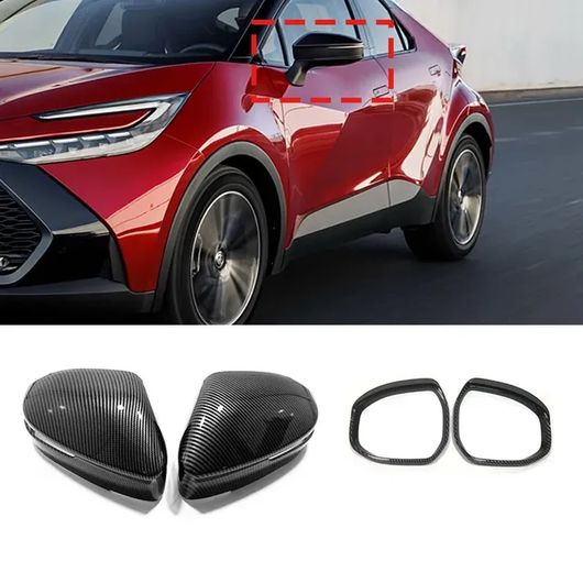 �K�p: �g���^ CHR C-HR 2024 2025 ABS �J�[�{���t�@�C�o�[ �T�C�h �E�C���O ���A �r���[ �~���[ �L���b�v �J�[�{���t�@�C�o�[ A B SR-AA-4044