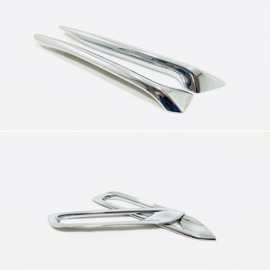適用: 日産 キャシュカイ J11 2018 2019 オート アクセサリー フロント フォグライト ランプ アイリッド アイブロー ABS クローム 4 SR-AA-4360