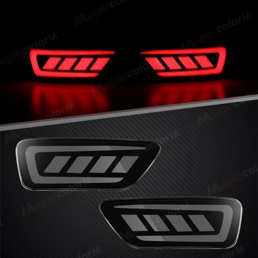 適用: ダッジ/DODGE ジャーニー リア バンパー リフレクター ライト 適用: ジープ/JEEP スモーク シェル・レッド シェル SR-DD-3673_1