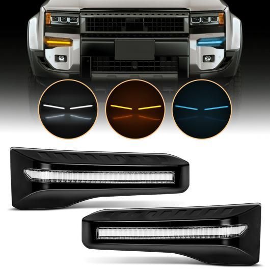 LED DRL ドライビング ライト 適用: トヨタ ランドクルーザー 250 プラド LC250 2024 2025 デイタイム ホワイト イエロー ブルー SR-DD-3747
