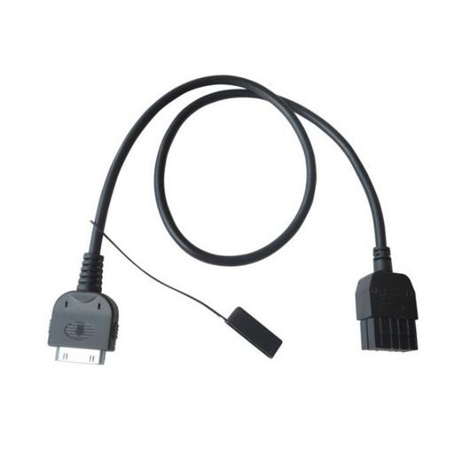 �ԗp�P�[�u�� AUX �I�[�f�B�I �A�_�v�^ ���� �P�[�u�� iPod ���Y �C���t�B�j�e�B�R�l�N�^ �u���b�N AL-AA-7351 AL