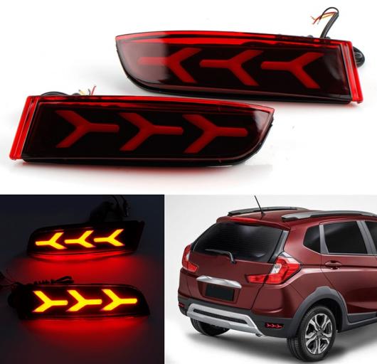 3 多機能 LED リア フォグ ランプ ドライビング バンパー リフレクター ライト ブレーキ ホンダ WR-V WRV 2017 2018 AL-AA-9546 AL