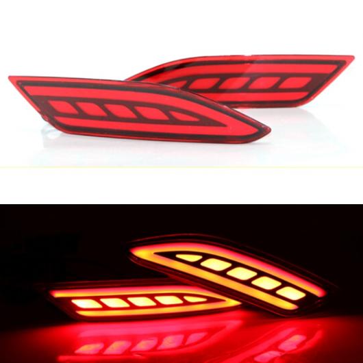 多役立つこと LED ホンダ HRV HR-V 2015 2016 2017 2018 後押し バンパー 板フォグランプブレーキライトシグナルライト オン Three function AL-AA-9597 車、バイク、自転車-その他ライト-ライト、レンズ