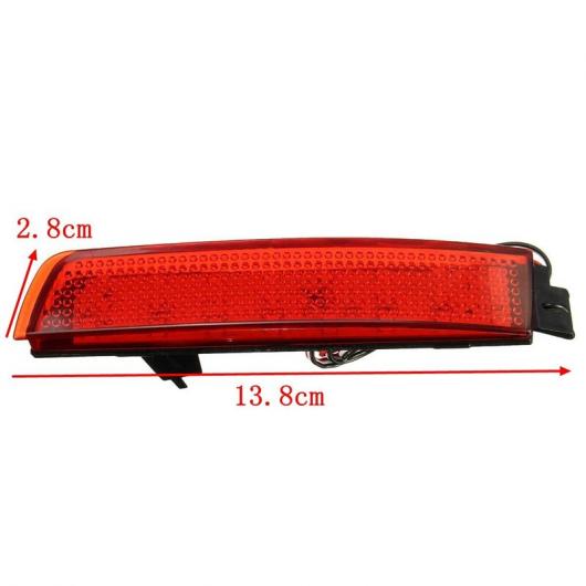 リア 警告 LED レッド バンパー リフレクター レッドレンズ ブレーキ テール 日産 ジューク ムラーノ インフィニティ FX35 FX37 AL-BB-0442 ALの画像