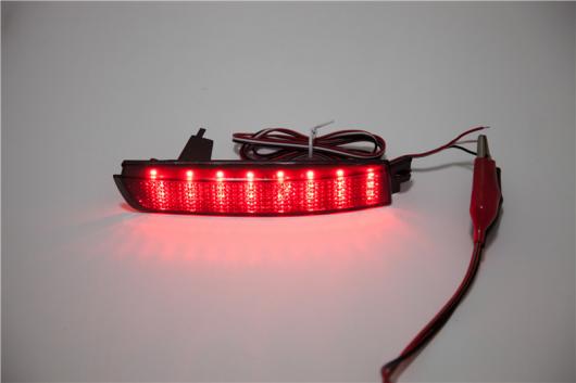 日産 ジューク ムラーノ インフィニティ FX35 FX37 F50 ブラック 煙 リフレクター LED ライト ガイド バック テール リア バンパー ブレーキ AL-BB-0466 AL_2