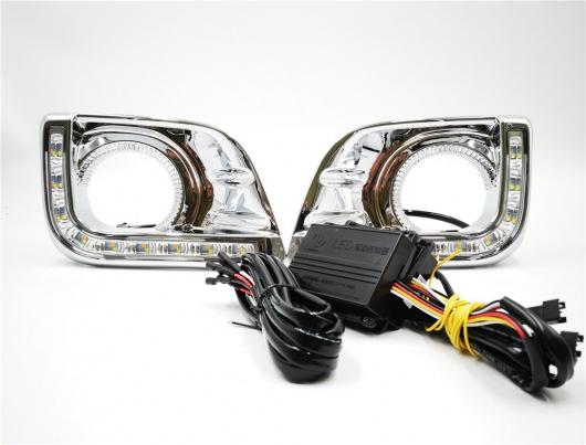 �_�� 1�Z�b�g �g���^ �v���h FJ150 LC150 �����h �N���[�U�[ 2700 2010 2011 2013 �f�C���C�g LED DRL �f�C�^�C�������j���O���C�g White Yellow AL-BB-1215 AL