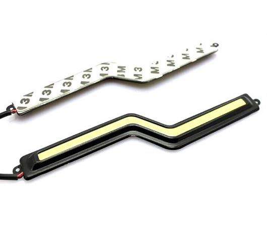 2�s�[�X LED COB Z�`�� DRL �h���C�r���O �f�C�^�C�� Sliver shell�EBlack shell ice blue�`Blue AL-BB-1313 AL