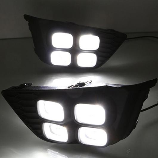�_�� �z���_ JAZZ FIT 2014 2015 2016 LED DRL �f�C�^�C�� For American Model�EFor Asia Model White AL-BB-1338 AL